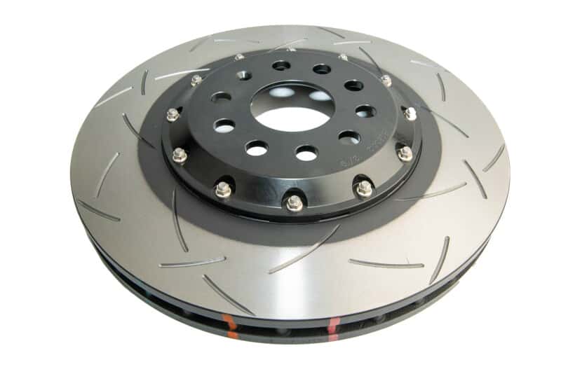 DBA — DBA 13-17 VW Golf R (MK7) 5000 Fully Assembled 2-Piece Rotor Black Hat T3 Slotted KP Front
Brake Rotor
Brake Disc - view 1