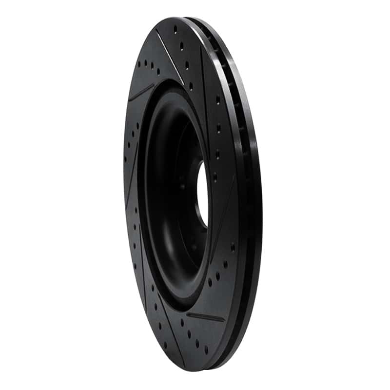 R1 Concepts — R1 14-21 Jaguar F-Type Rear Left Drilled & Slotted Black Brake Rotor
R1 Brake Rotor Drill - view 4
