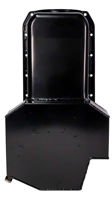 Moroso — Moroso 80-85 Chevy Small Block/Dart (w/2 Pc Seal) Road Race Wet Sump 7qt 7.5in Steel Oil Pan - Black - view 3