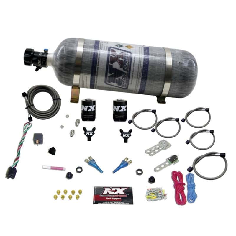 Nitrous Express — Nitrous Express GM EFI Dual Nozzle Nitrous Kit (100-300HP) w/Composite Bottle
Injection System Kit
N2OSys - view 1