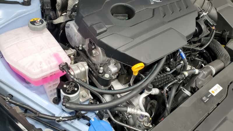 J&L — J&L 22-25 Hyundai Elantra N 2.0L Oil Separator 3.0 Passenger Side - Clear Anodized
Oil Separator - view 3