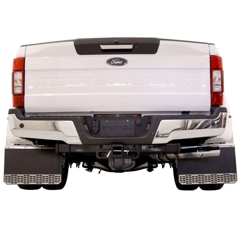 Putco — Putco 11-16 Ford SuperDuty Dually - (Fits Rear) - Set of 2 Mud Skins - Brushed SS w/ Hex Shield
Mud Flap - view 2