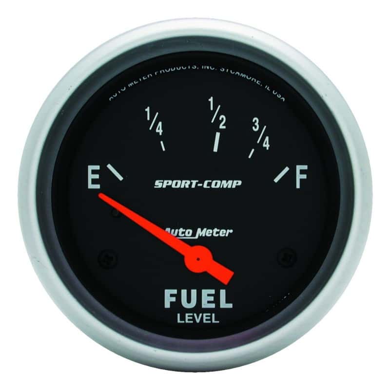 AutoMeter — Autometer Sport-Comp 2 5/8in 24ohm-33ohm Fuel Level Gauge
2-5/8" FUEL LEVEL, 2 - view 1