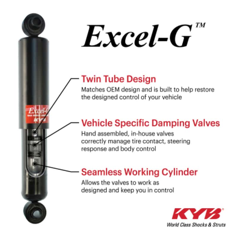 KYB — KYB 22-24 Mitsubishi Outlander / 23-24 Outlander PHEV / 2021+ Nissan Rogue Excel-G Shock - Rear - view 1