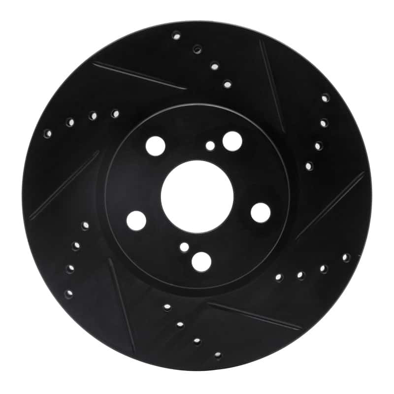 R1 Concepts — R1 08-19 Pontiac Vibe Front Right Drilled & Slotted Black Brake Rotor
R1 Brake Rotor Drill - view 1