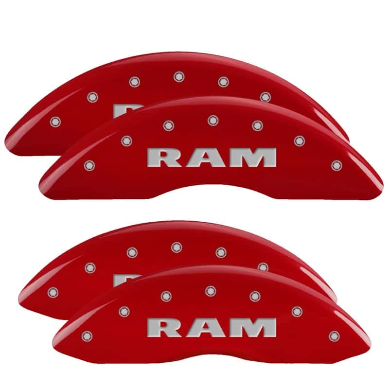 MGP — MGP 4 Caliper Covers Engraved Front & Rear RAM Red finish silver ch
Caliper Covers - view 1