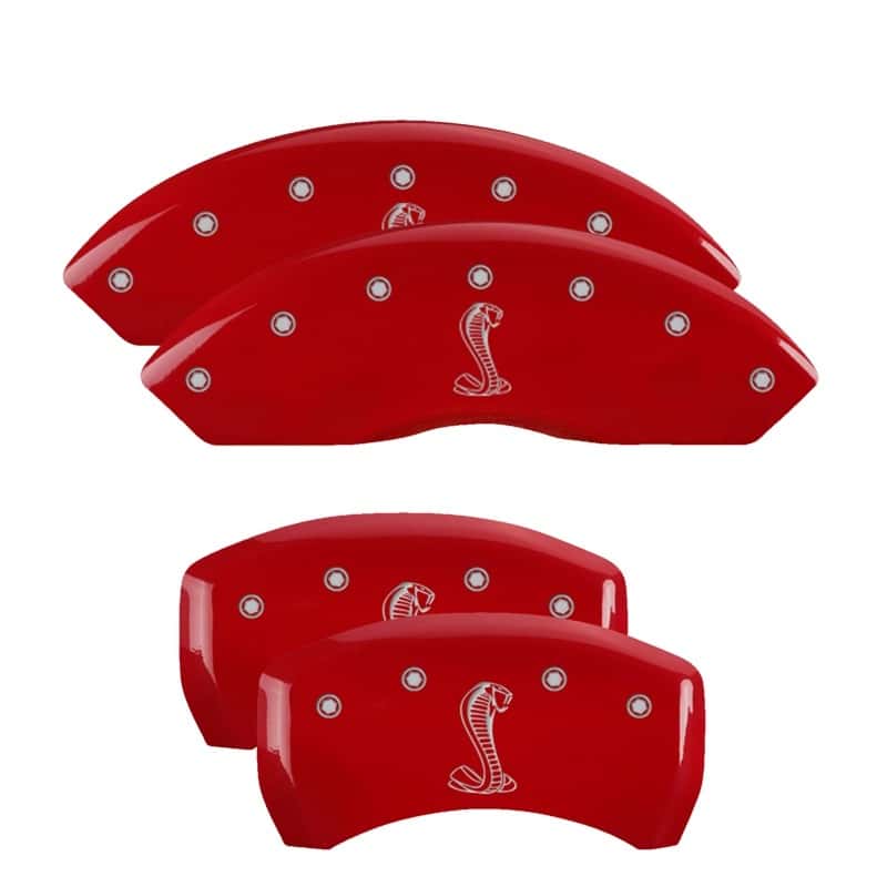 MGP — MGP 4 Caliper Covers Engraved Front & Rear Tiffany Snake Red finish silver ch
Caliper Covers - view 1