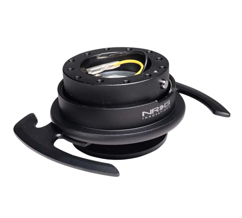 NRG — NRG Quick Release Kit Gen 4.0 - Black Body / Black Ring w/ Handles - view 4