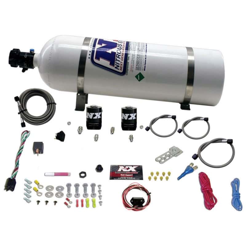 Nitrous Express — Nitrous Express 10-15 Chevrolet Camaro (5th Gen) Single Nozzle Nitrous Kit (35-150HP) w/15lb Bottle
Injection System Kit
N2OSys - view 1