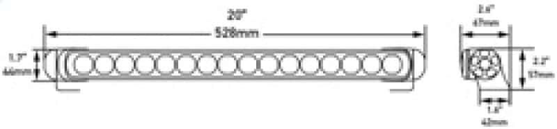Hella — Hella LED Lamp Light Bar 9-33V 470/19in DRV MV ECE - view 4