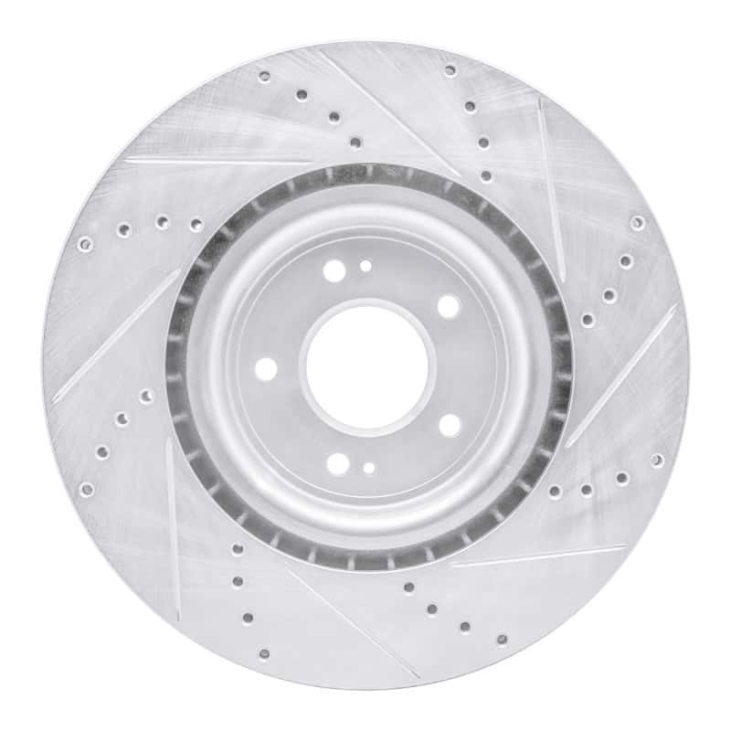 R1 Concepts — R1 08-15 Mitsubishi Lancer Front Left Drilled & Slotted Silver Brake Rotor
R1 Brake Rotor Drill - view 5
