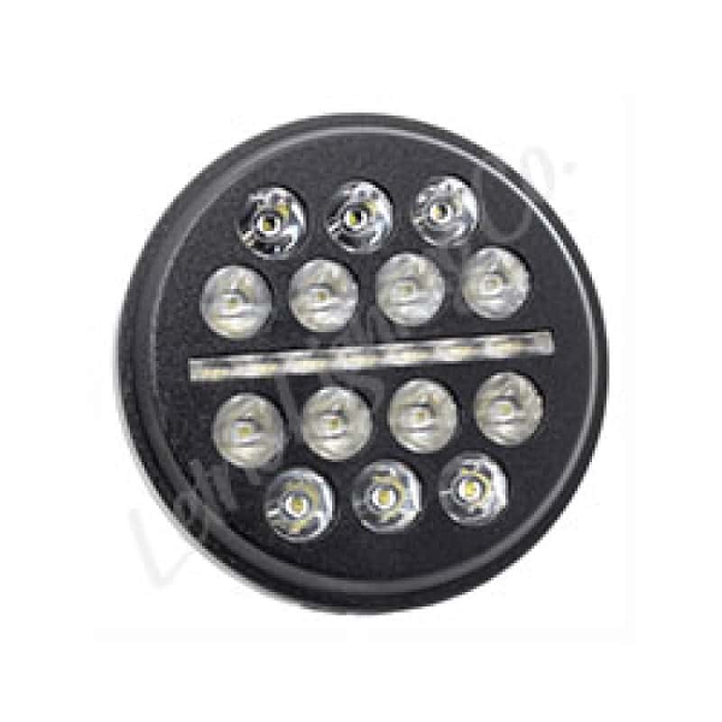 Letric Lighting — Letric Lighting 5.75? LED Black Buck-Shot Style mini-multi Headlight - view 2