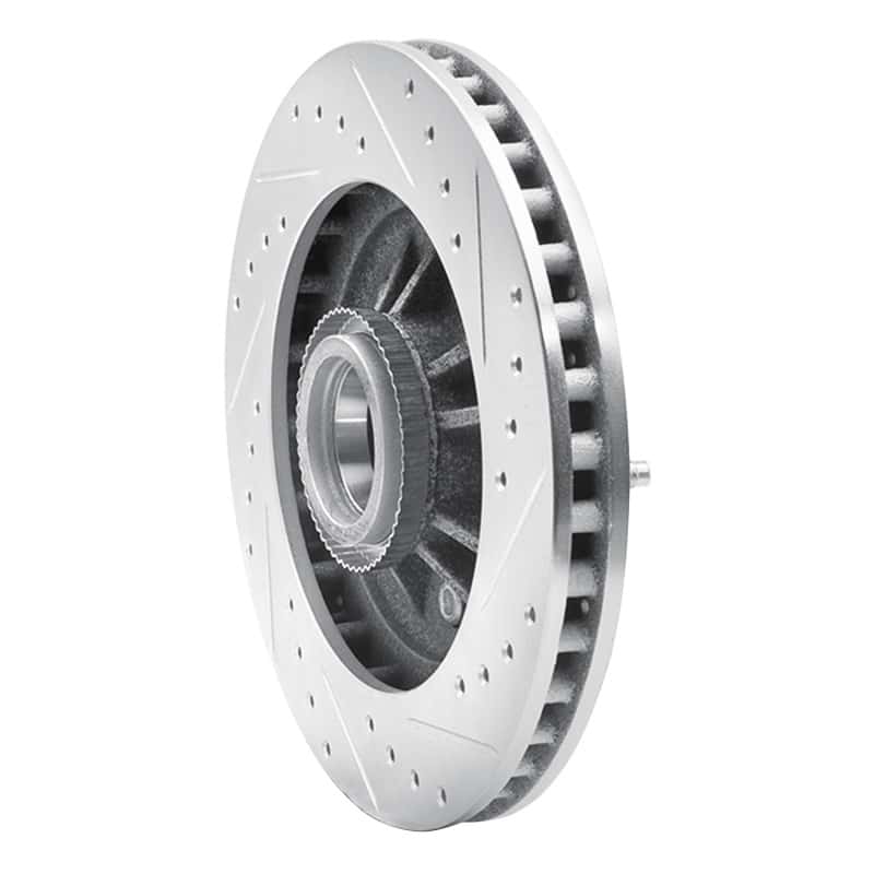 R1 Concepts — R1 97-00 Ford Expedition Front Left Drilled & Slotted Silver Brake Rotor
R1 Brake Rotor Drill - view 4