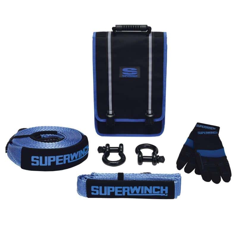 Superwinch — Superwinch Getaway Recovery Kit (Incl. Bow Shackles/Tree Trunk Protec/Recovery Strap/Gloves/Bag) - view 2
