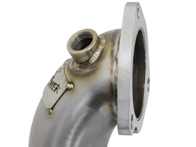 aFe — aFe 09-13 MINI Cooper S (R56) L4 1.6L (t) Twisted Steel Down Pipe 2-1/2in 304 Stainless Steel w/ Cat
Stainless Downpipe - view 2