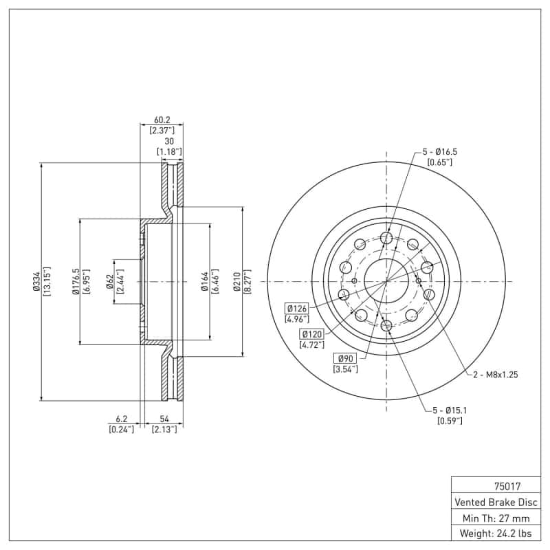 DFC — DFC 07-23 Lexus LS460 Front GeoSPEC Coated Rotor
DFC Brake Rotor - view 6