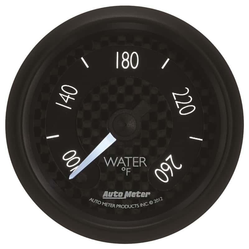 AutoMeter — Autometer GT Series 52mm Full Sweep Electronic 100-260 Deg F Water Temperature Gauge
2-1/16" WATER TEMP, - view 9
