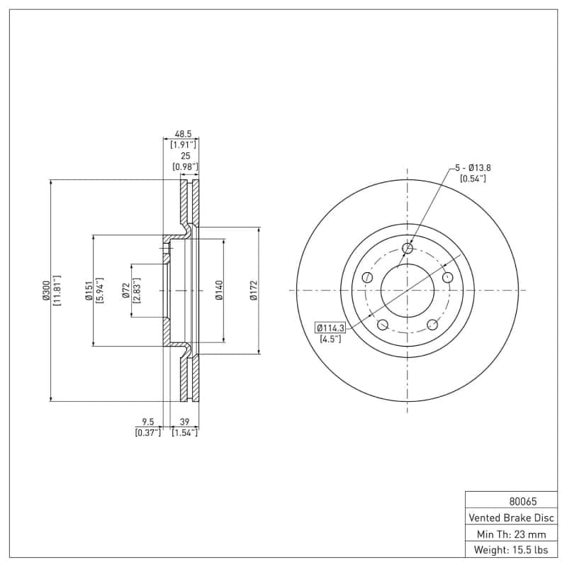 DFC — DFC 04-15 Mazda 5 Front GeoSPEC Coated Rotor
DFC Brake Rotor - view 2