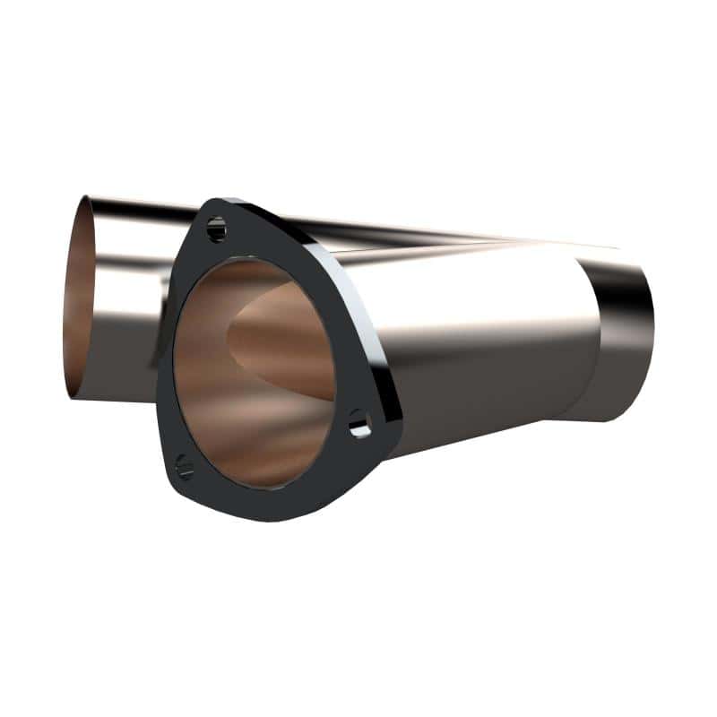 QTP — QTP 3.5in Weld-On QTEC Exhaust Cutout Y-Pipe - view 6