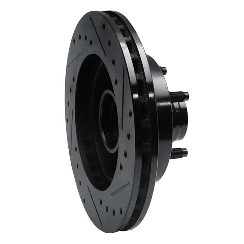 R1 Concepts — R1 98-02 Ford Ranger (USA/Canada) Front Left Drilled & Slotted Black Brake Rotor
R1 Brake Rotor Drill - view 4