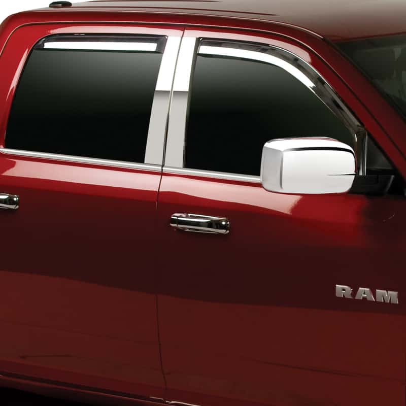 Putco — Putco 10-20 RAM 2500/3500 - Quad Cab (Set of 4) Element Chrome Window Visors
Side Window Vent - view 2