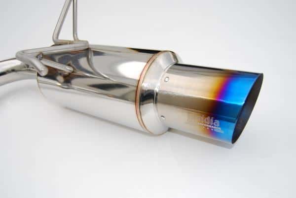 Invidia — Invidia 08-11 STi Hatch / 11 WRX Hatch Dual N1 Single Layer Titanium Tipped Cat-back Exhaust - view 2