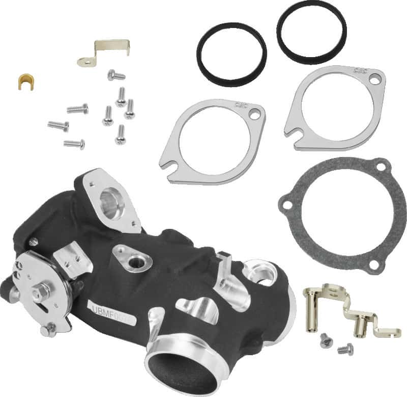 S&S Cycle — S&S Cycle 2006+ BT Size Code 398 Throttle Body Kit - Wrinkle Black - view 2
