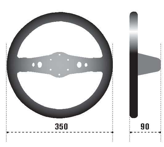 SPARCO — Sparco Steering Wheel 215 Suede Black - view 3
