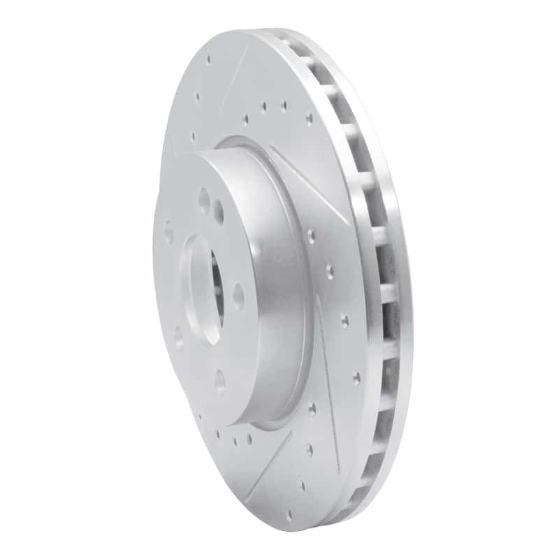 R1 Concepts — R1 16-23 Mercedes-Benz Viano (Mexico) Front Left Drilled & Slotted Silver Brake Rotor
R1 Brake Rotor Drill - view 2