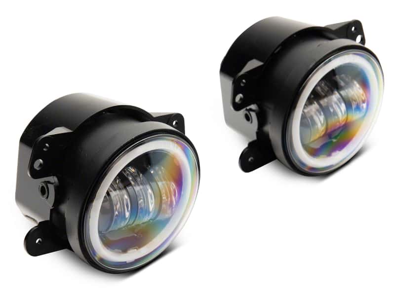 Raxiom — Raxiom 07-18 Jeep Wrangler JK Axial Series Halo LED Fog Lights- Amber
Lights - view 1
