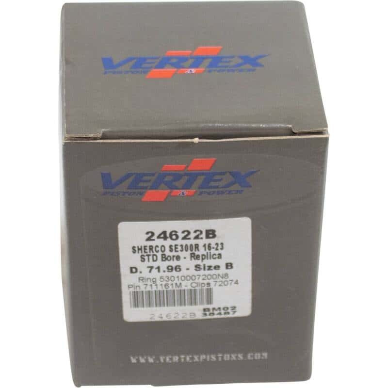 Vertex Pistons — Vertex Piston 16-24 Sherco SE-R 300 300cc Cast Replica Piston Kit - view 5