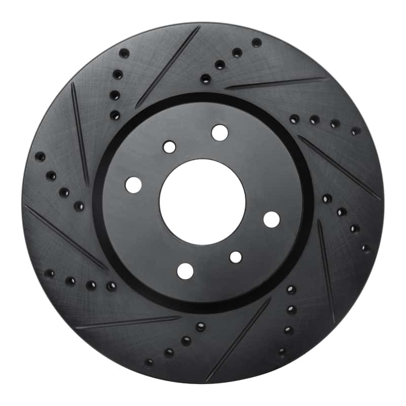 R1 Concepts — R1 04-06 Nissan Sentra Front Left Drilled & Slotted Black Brake Rotor
R1 Brake Rotor Drill - view 1