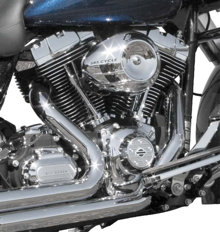 S&S Cycle — S&S Cycle Air Stream Air Cleaner Cover for all Stealth Applications - Chrome - view 2