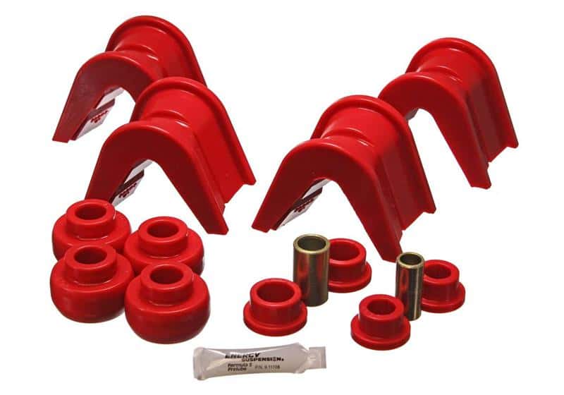 Energy Suspension — Energy Suspension 76-77 Ford Bronco/66-72 F-100/F-150 Red 4 Deg Offset Complete 14 Pc C-Bushing Set
Master Bushing Kit - view 4