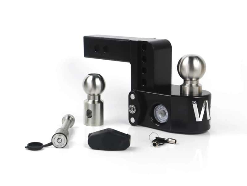 Weigh Safe — Weigh Safe 4in Drop Hitch w/Built-in Scale & 2in Shank (8K/12.5K GTWR) w/WS05 - Black Cerakote - view 1