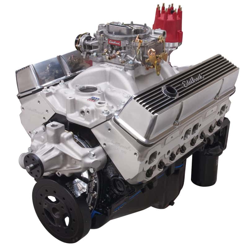 Edelbrock — Edelbrock Crate Engine Edelbrock 9 0 1 Performer E-Tec w/ Short Water Pump As Cast
CRATE ENGINE - view 7