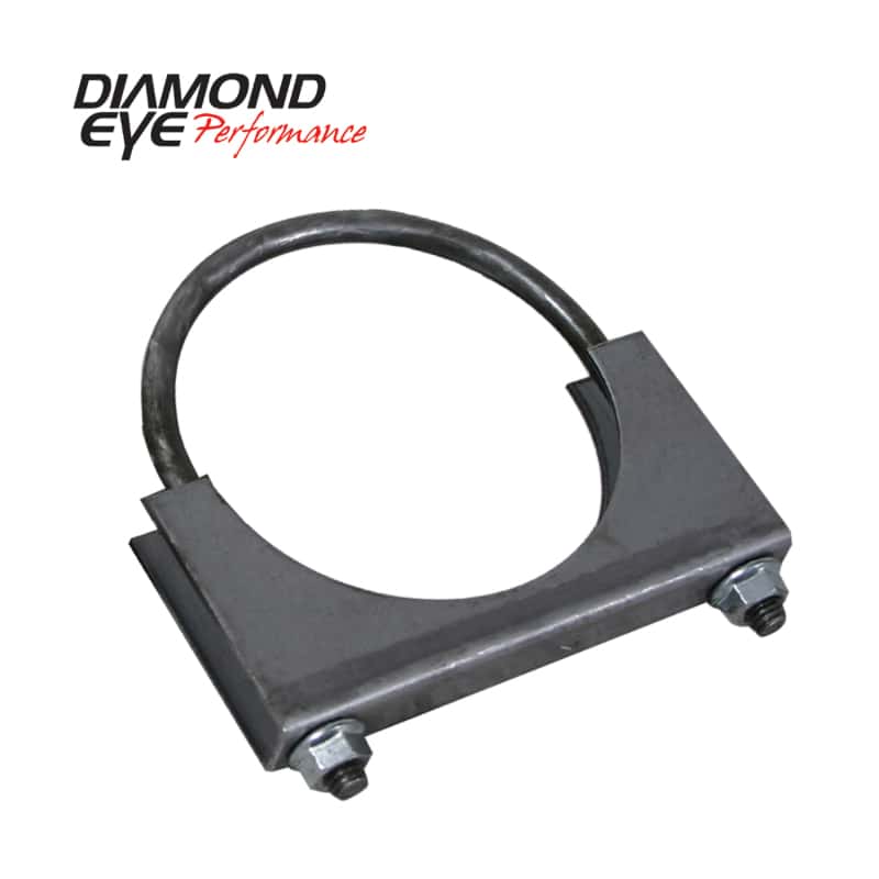 Diamond Eye Performance — Diamond Eye CLAMP 4in 3/8in U-BOLT 11 GAUGE SADDLE HEAVY DUTY
CLAMP; UB; 4in.: SS - view 1