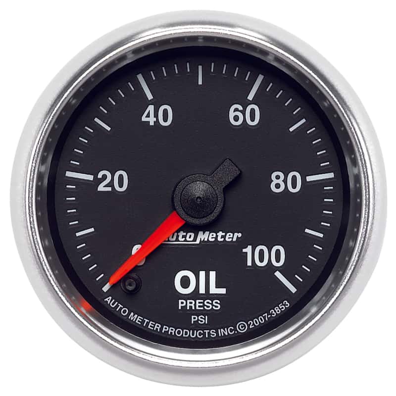 AutoMeter — Autometer GS Series 2-1/16in Oil Pressure Gauge 100PSI Electric Full Sweep
2-1/16" OIL PRESS, 0 - view 12