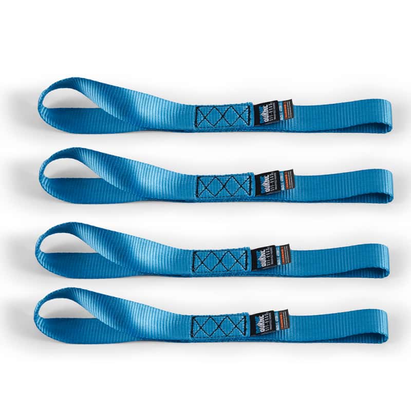 Borne Off-Road — Borne Off-Road Soft Loop Tie-Down Straps (4-Pack) Blue - view 4