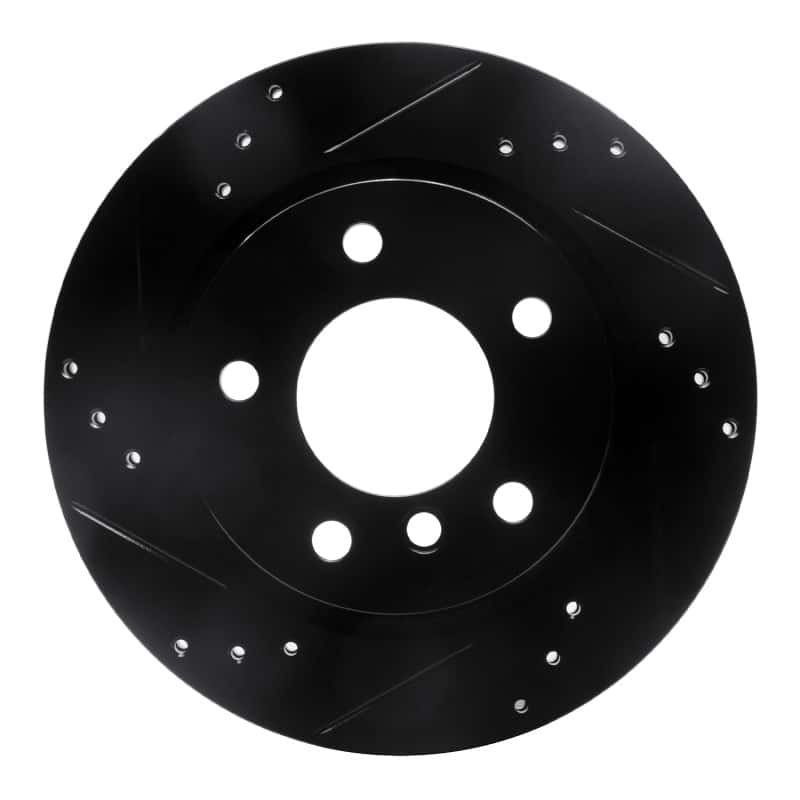 R1 Concepts — R1 03-08 BMW Z4 Rear Left Drilled & Slotted Black Brake Rotor
R1 Brake Rotor Drill - view 1