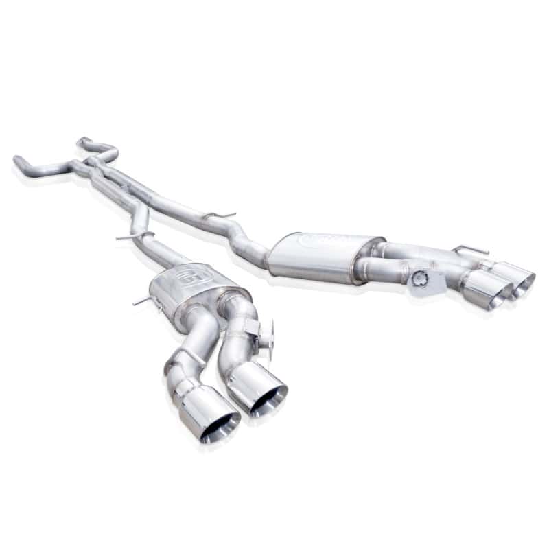 Stainless Works — Stainless Works 2016-18 Cadillac CTS-V Sedan Catback System Resonated X-Pipe Dual-Mode Mufflers
Exhaust System - view 2