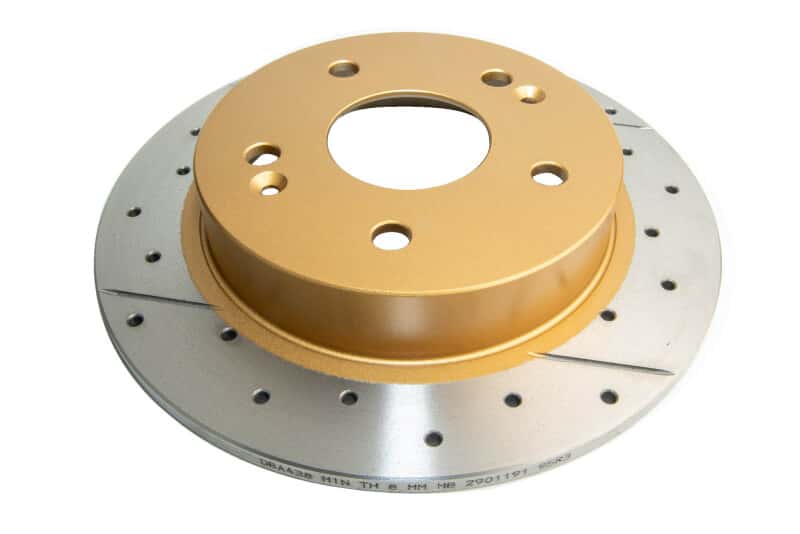 DBA — DBA 06-15 Acura CSX Rear Street Series Drilled & Slotted Rotor w/Gold Hat
Brake Rotor - view 1