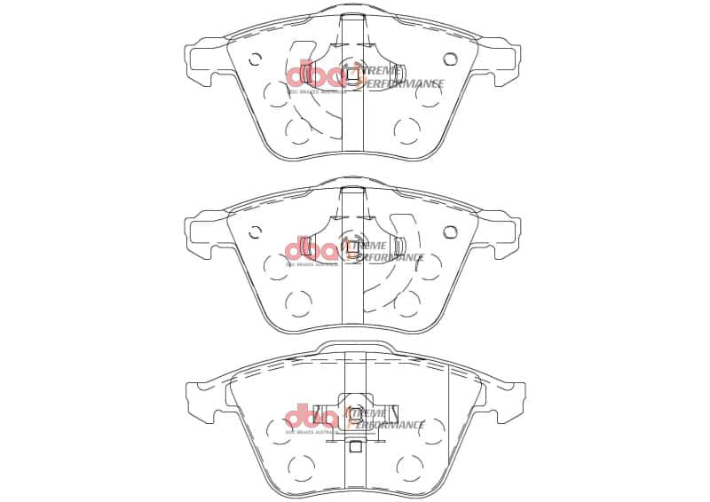 DBA — DBA 06-13 Mazda Mazdaspeed3 2.3T (BK/BL) XP Performance Front Brake Pads
Brake Pad - view 2