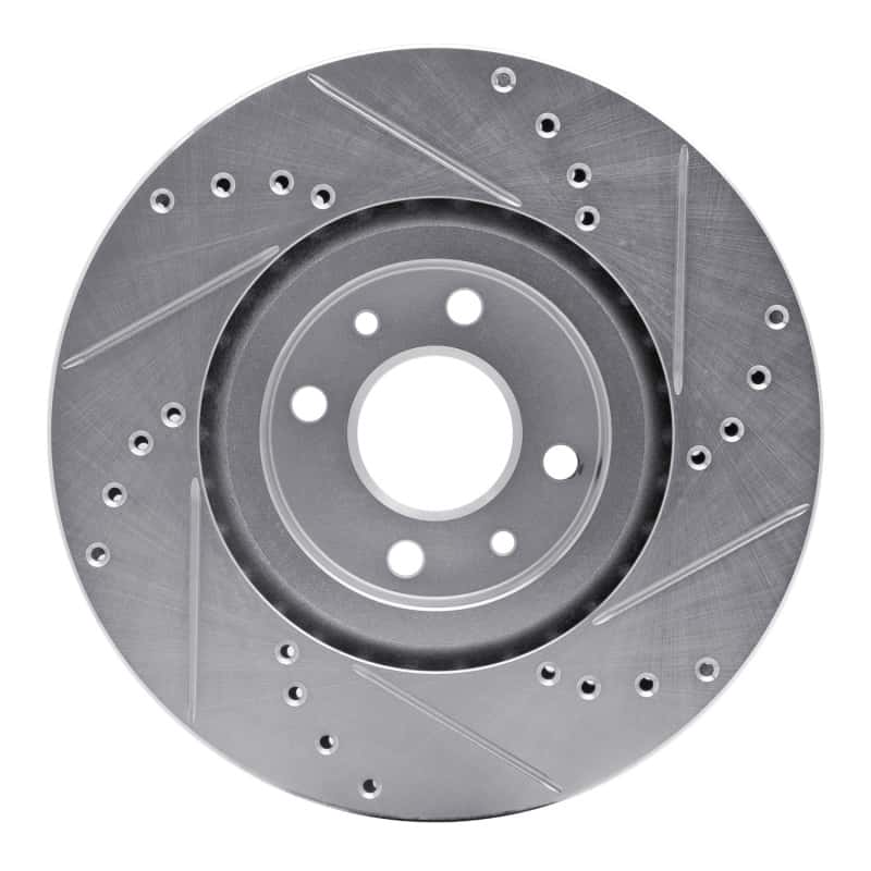 R1 Concepts — R1 2012-2019 Fiat 500 (USA/Canada) Front Left Drilled & Slotted Silver Brake Rotor
R1 Brake Rotor Drill - view 5