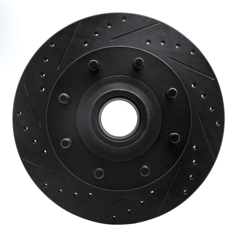 R1 Concepts — R1 95-04 Ford E-250 Econoline Front Left Drilled & Slotted Black Brake Rotor
R1 Brake Rotor Drill - view 1