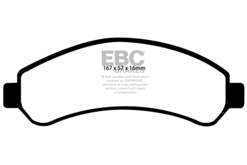 EBC — EBC 98-05 Chevrolet Blazer 4.3 2WD Ultimax2 Front Brake Pads
Disc Brake Pad - view 1