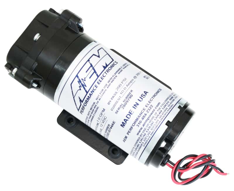 AEM — AEM Water / Methanol Injection 6-Amp Recirculation-Style Pump 200psi for One-Gallon Kit **replacemen
Water/Meth Injection
Water/Methanol 1/4 - view 3