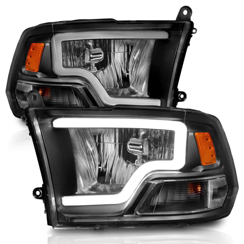 ANZO — ANZO 2009-2018 Dodge Ram 1500 Crystal Headlights w/ Light Bar Black Housing
Head Light Set
HdLtSet - view 8