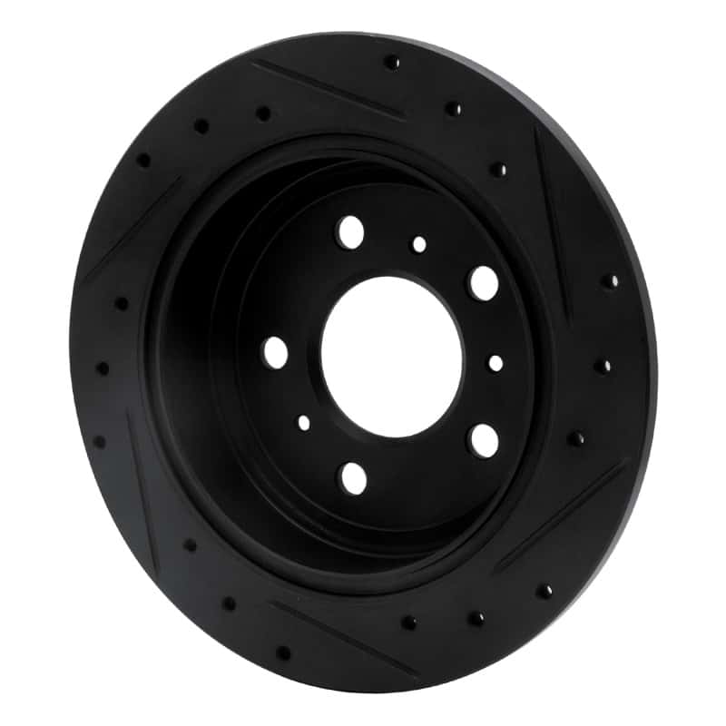 R1 Concepts — R1 06-10 Buick Allure Rear Left Drilled & Slotted Black Brake Rotor
R1 Brake Rotor Drill - view 4