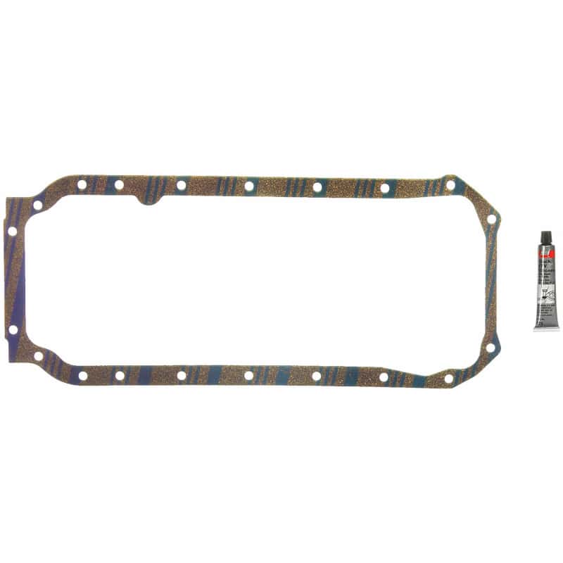 Fel-Pro — Fel-Pro Cadillac DeVille OS 30525 C Engine Oil Pan Gasket Set Blue Stripe cork-rubber - view 1